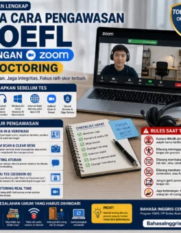 Panduan Zoom Proctoring TOEFL dari Awal sampai Selesai - Bahasa Inggris Center (BIC)