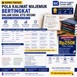 Pola Kalimat TOEFL ETS Resmi yang Wajib Dikuasai - Bahasa Inggris Center (BIC)