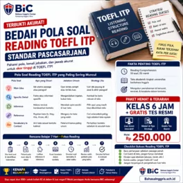 Pola Reading TOEFL ITP Standar Pascasarjana - Bahasa Inggris Center (BIC)