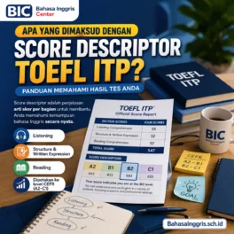 Apa Itu Score Descriptor TOEFL ITP pada Hasil Tes? - Bahasa Inggris Center (BIC)