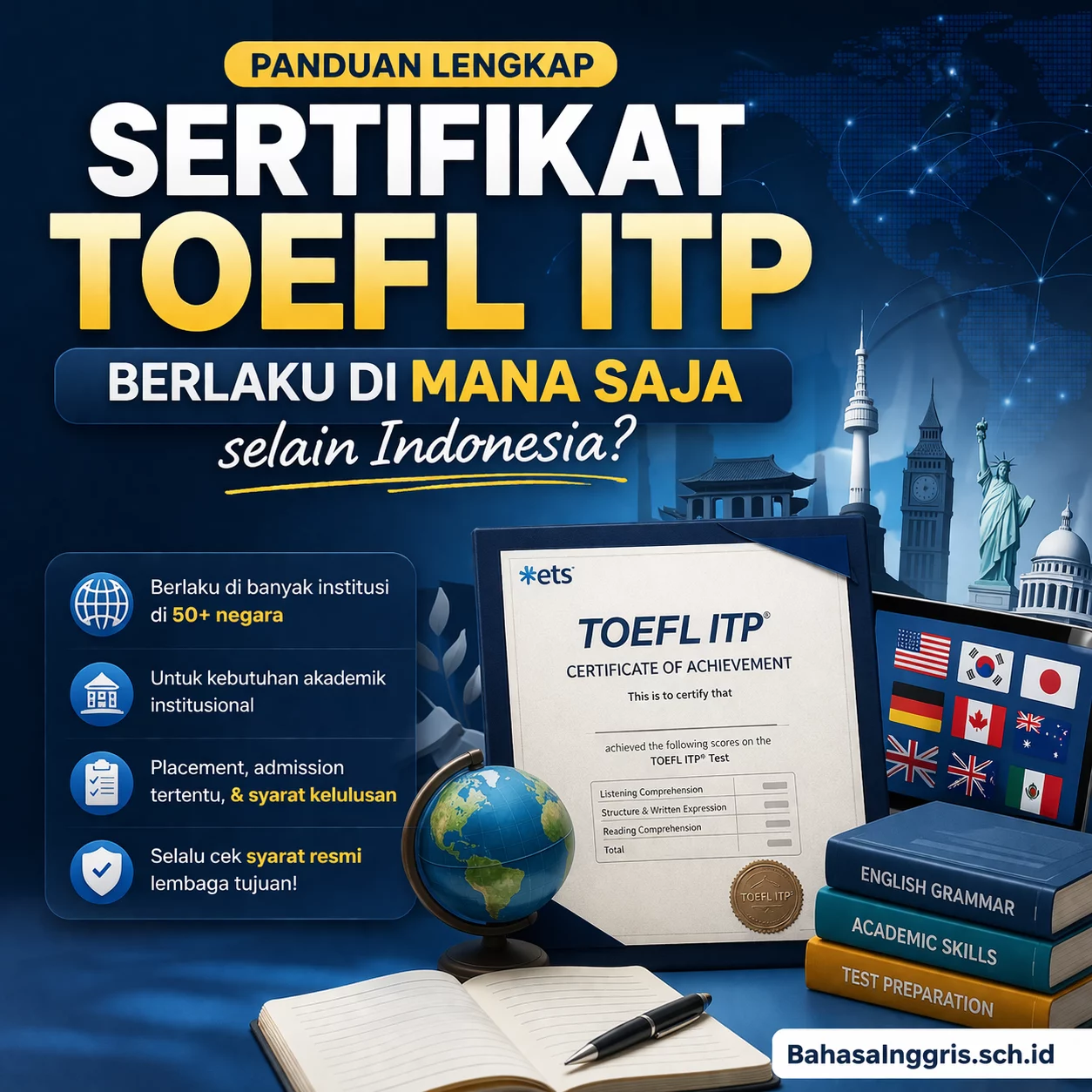 Sertifikat TOEFL ITP Berlaku di Mana Saja Sertifikat TOEFL ITP Berlaku di Mana Saja - Bahasa Inggris Center (BIC)