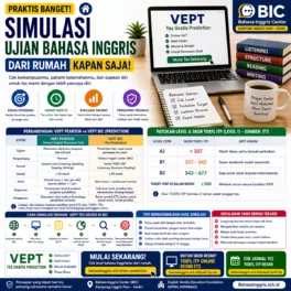 Simulasi Ujian Bahasa Inggris dari Rumah Kapan Saja - Bahasa Inggris Center (BIC)