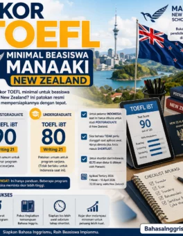 Syarat TOEFL Manaaki New Zealand untuk Pelamar Indonesia - Bahasa Inggris Center (BIC)