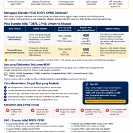 Nilai TOEFL CPNS 450 atau 550? Cek Polanya - Bahasa Inggris Center (BIC)