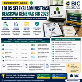 Syarat TOEFL BIB Kemenag - Bahasa Inggris Center (BIC)