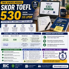 Syarat TOEFL LPDP S3 - Bahasa Inggris Center (BIC)