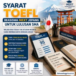 Syarat TOEFL Beasiswa MEXT Jepang untuk Lulusan SMA - Bahasa Inggris Center (BIC)