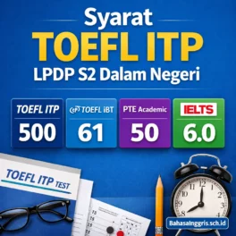 Syarat TOEFL ITP LPDP S2 Dalam Negeri - Bahasa Inggris Center (BIC)