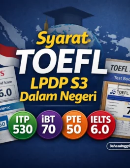 Syarat TOEFL LPDP S3 Dalam Negeri - Bahasa Inggris Center (BIC)