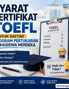Syarat TOEFL untuk Daftar Pertukaran Mahasiswa - Bahasa Inggris Center (BIC)