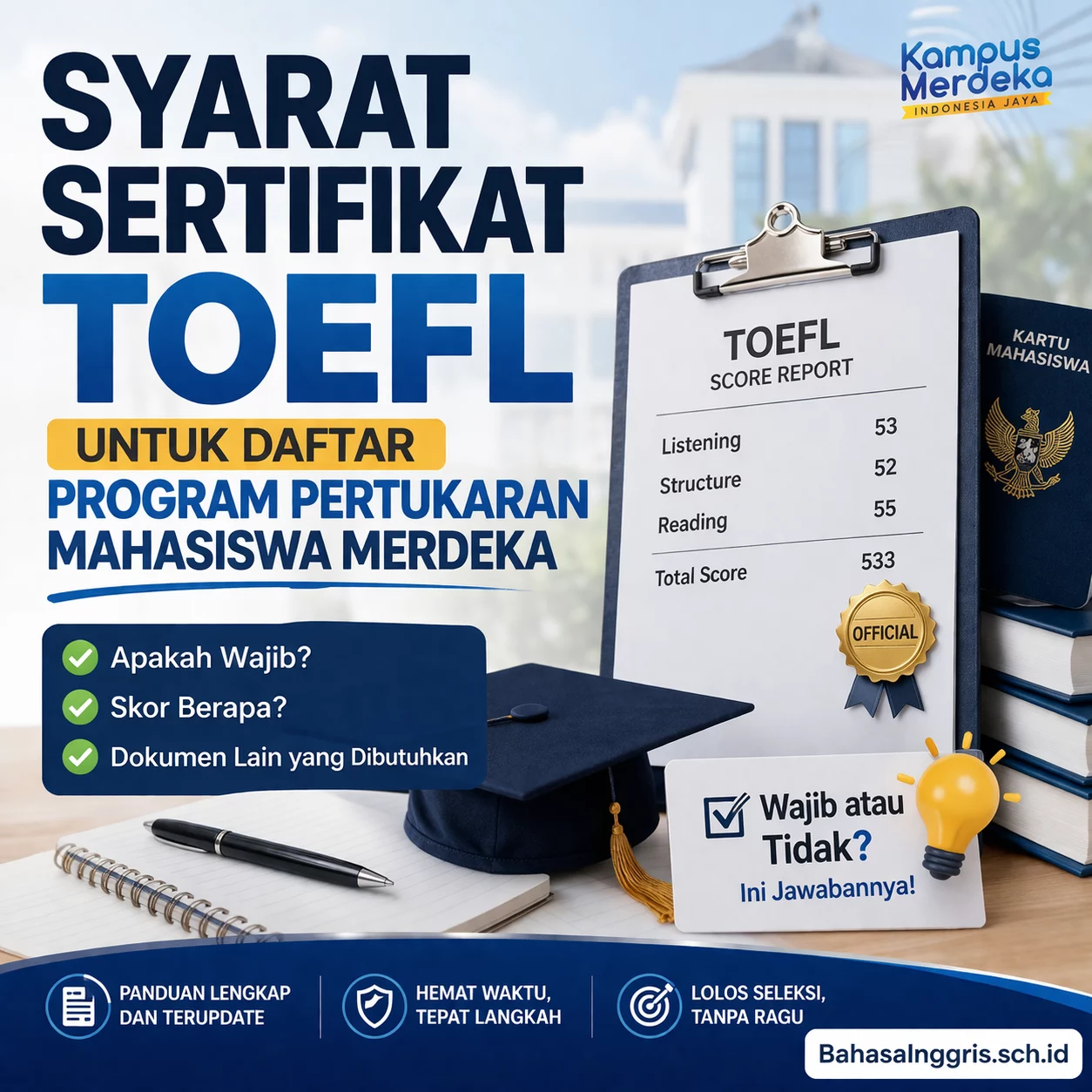 Syarat TOEFL untuk Daftar Pertukaran Mahasiswa Syarat TOEFL untuk Daftar Pertukaran Mahasiswa - Bahasa Inggris Center (BIC)