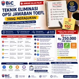 Jangan Salah Pilih Opsi Jawaban TOEFL - Bahasa Inggris Center (BIC)