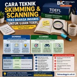 Cara Skimming dan Scanning untuk Ujian TOEFL - Bahasa Inggris Center (BIC)