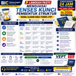 Tenses Penting untuk TOEFL yang Wajib Dikuasai - Bahasa Inggris Center (BIC)