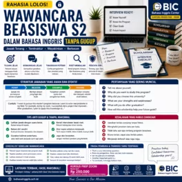 Wawancara Beasiswa Inggris Tanpa Gugup, Ini Caranya - Bahasa Inggris Center (BIC)