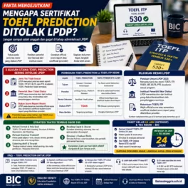 LPDP Tidak Menerima TOEFL Prediction? Ini Faktanya - Bahasa Inggris Center (BIC)