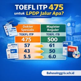 TOEFL ITP 475 untuk LPDP Jalur Apa? - Bahasa Inggris Center (BIC)