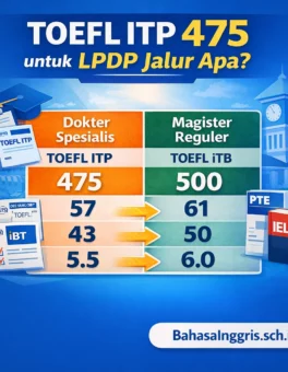TOEFL ITP 475 untuk LPDP Jalur Apa? - Bahasa Inggris Center (BIC)