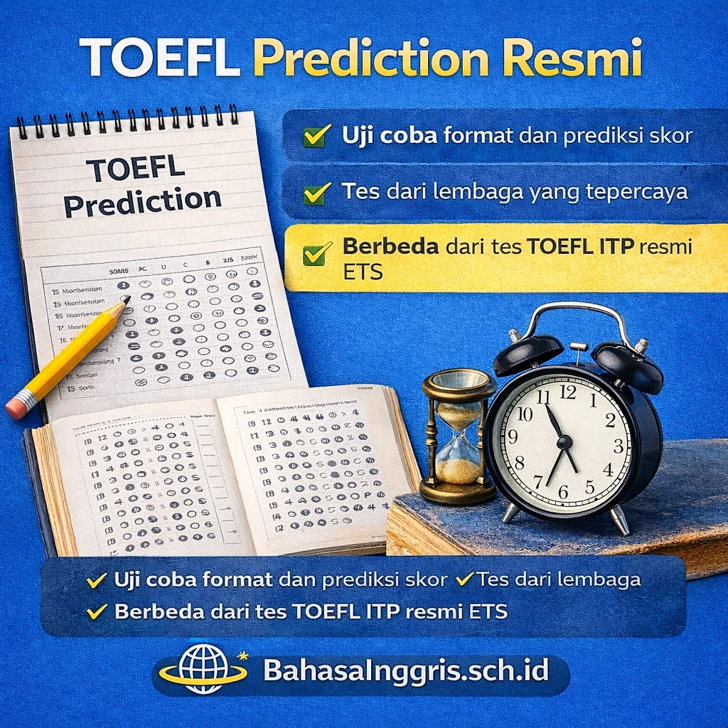 TOEFL Prediction Resmi atau TOEFL ITP ETS? TOEFL Prediction Resmi atau TOEFL ITP ETS? - Bahasa Inggris Center (BIC)