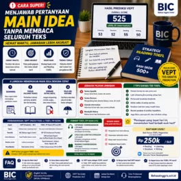 Cara Menjawab Main Idea TOEFL Lebih Cepat - Bahasa Inggris Center (BIC)