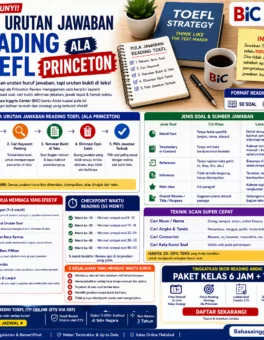 Pola Jawaban Reading TOEFL yang Sering Tersembunyi - Bahasa Inggris Center (BIC)