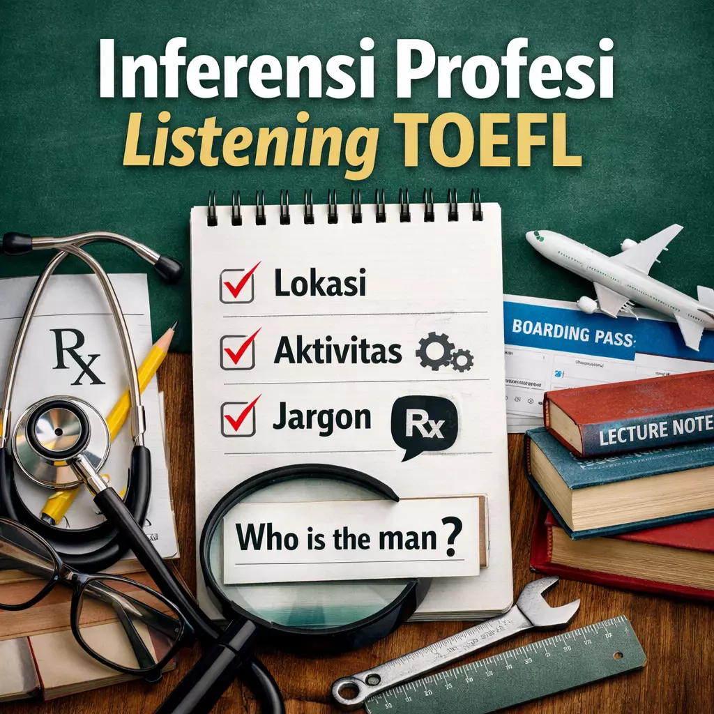 Inferensi Profesi TOEFL Listening Trik Cepat Anti Trap - Bahasa Inggris Center (BIC)