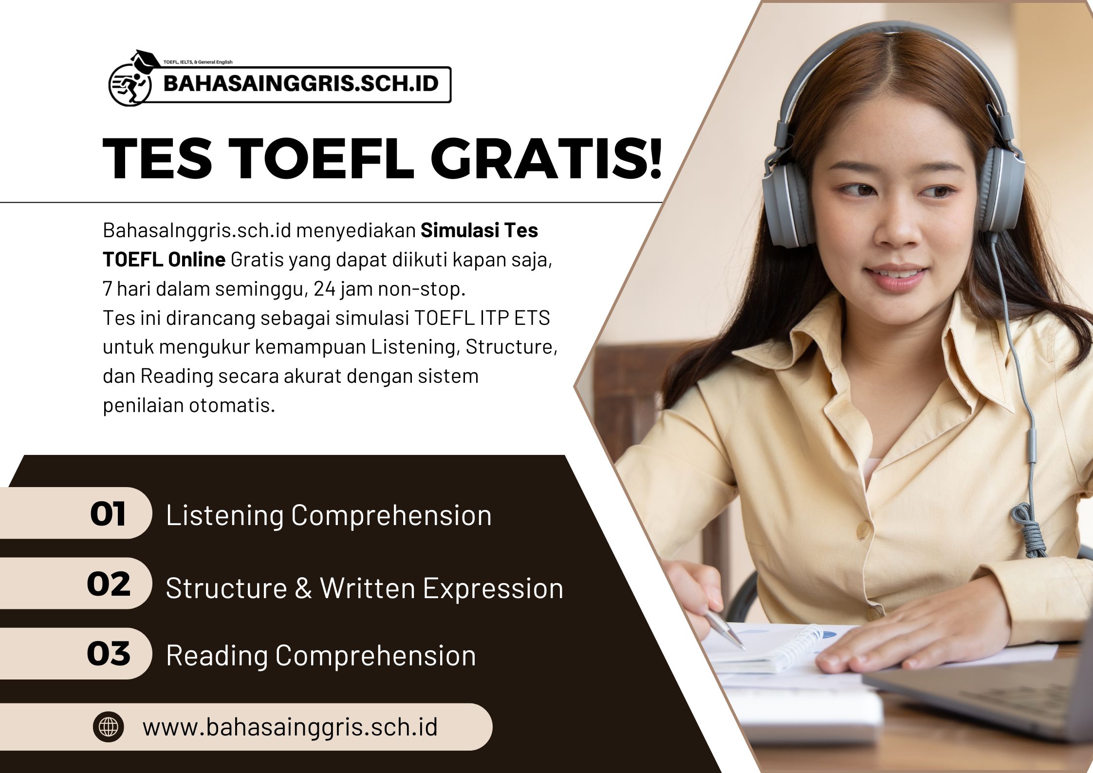Simulasi Tes Toefl Online Gratis 24 Jam Tes Online Bahasa Inggris Bersertifikat Resmi