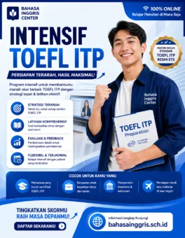 Kursus Intensif TOEFL ITP Online (24 Jam) - Bahasa Inggris Center (BIC)