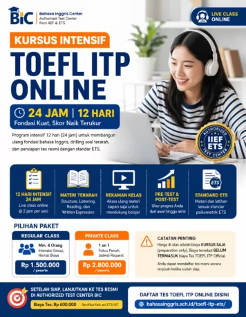 Program Intensif Toefl Itp 24 Jam