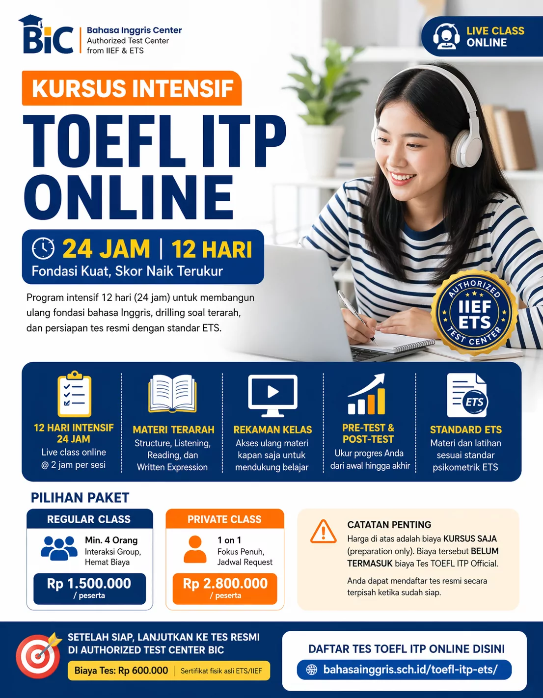 Preview: Kursus Intensif TOEFL ITP Online (24 Jam)