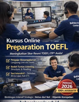 Kursus TOEFL Preparation Online - Bahasa Inggris Center (BIC)