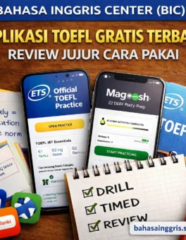 Aplikasi TOEFL Gratis Terbaik Review Jujur Cara Pakai - Bahasa Inggris Center (BIC)