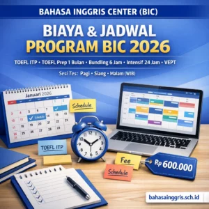Jadwal Dan Harga Program BIC 2026