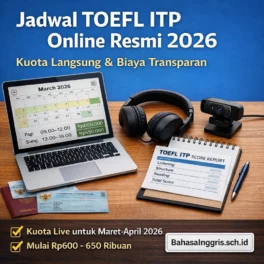 Jadwal TOEFL ITP Online Resmi 2026 & Rincian Biaya Terbaru - Bahasa Inggris Center (BIC)