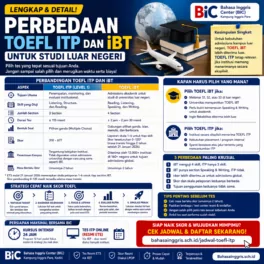 Perbedaan TOEFL ITP dan iBT untuk Studi Luar Negeri - Bahasa Inggris Center (BIC)