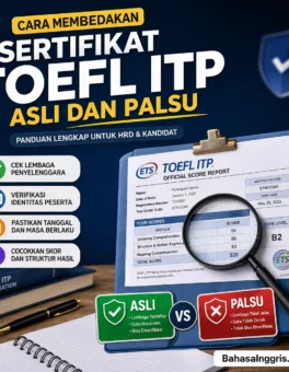 Cara Membedakan Sertifikat TOEFL ITP Asli dan Palsu - Bahasa Inggris Center (BIC)