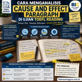 Cause and Effect Paragraph di TOEFL Reading - Bahasa Inggris Center (BIC)
