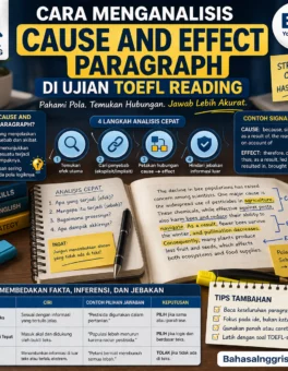 Cause and Effect Paragraph di TOEFL Reading - Bahasa Inggris Center (BIC)