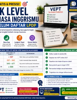 Tes Gratis untuk Cek Level Bahasa Inggris LPDP - Bahasa Inggris Center (BIC)