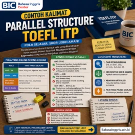 Contoh Parallel Structure TOEFL ITP untuk Pemula - Bahasa Inggris Center (BIC)