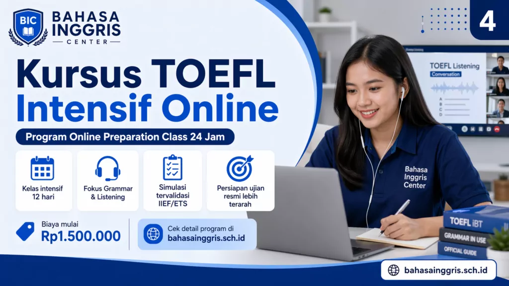 Kursus Toefl Intensif Online