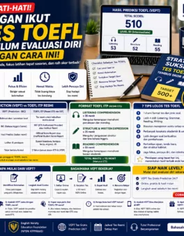 Jangan Ikut Tes TOEFL Sebelum Evaluasi Diri - Bahasa Inggris Center (BIC)