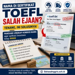 Salah Eja Nama di Sertifikat TOEFL? Lakukan Ini - Bahasa Inggris Center (BIC)