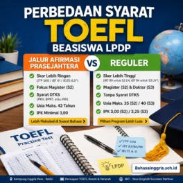 Perbedaan Syarat TOEFL LPDP Prasejahtera vs Reguler - Bahasa Inggris Center (BIC)