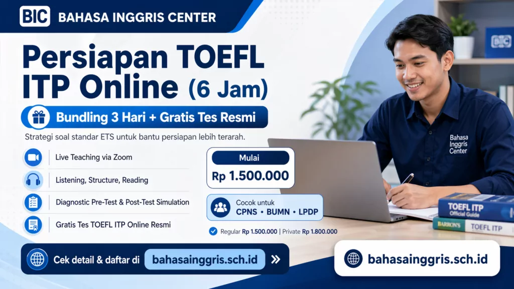 Persiapan Toefl Itp
