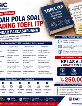 Pola Reading TOEFL ITP Standar Pascasarjana - Bahasa Inggris Center (BIC)