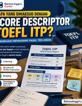 Apa Itu Score Descriptor TOEFL ITP pada Hasil Tes? - Bahasa Inggris Center (BIC)
