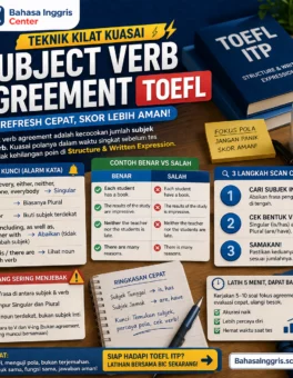Cara Cepat Kuasai Subject Verb Agreement TOEFL - Bahasa Inggris Center (BIC)