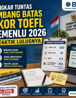 Syarat TOEFL Kemenlu 2026 dan Skor Amannya - Bahasa Inggris Center (BIC)