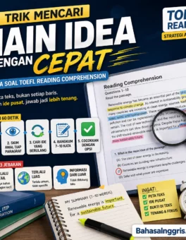 Trik Cari Main Idea TOEFL Reading dengan Cepat - Bahasa Inggris Center (BIC)